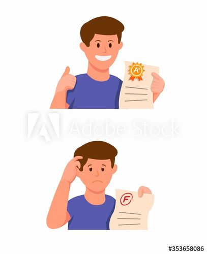 Student boy holding exam paper with good grade and bad grade result icon set in cartoon illustration vector isolated in white background #AD , #good, #paper, #bad, #grade, #boy Instagram Ads Design, Bad Grades, School Icon, Exam Papers, Good Student, Instagram Ads, Origami Crafts, Good Grades, Illustration Vector