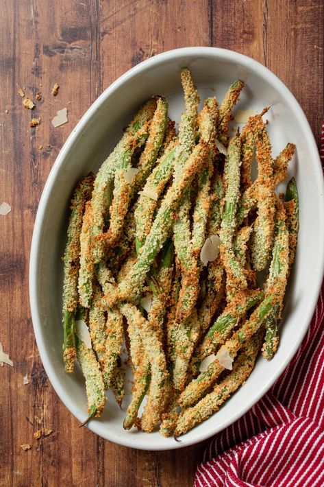 Pork Belly Fried Rice, Green Beans Chips, Panko Chicken Tenders, Pork Udon, Baked Panko Chicken, Air Fried Green Beans, Green Bean Fries, Crispy Green Beans, Healthy Air Fryer