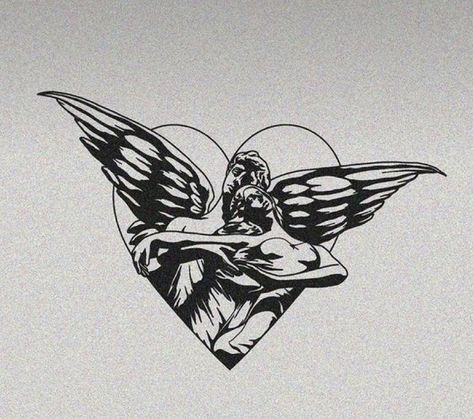 Gotik Tattoo, Bauch Tattoos, Greek Tattoos, Line Art Tattoos, Discreet Tattoos, Tattoo Art Drawings, Angel Tattoo, Tattoo Flash Art, Black Ink Tattoos