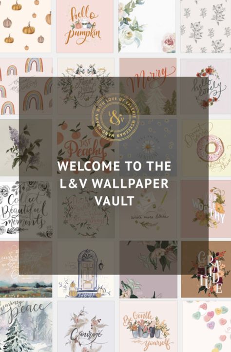 Welcome to the Lily & Val Wallpaper Vault! Dozens of free wallpapers plus a new wallpaper added each month! Val Wallpaper, Xoxo Sign, V Wallpaper, Lily And Val, Chalkboard Print, For My Love, Be Gentle With Yourself, Wallpaper Free Download, The Vault