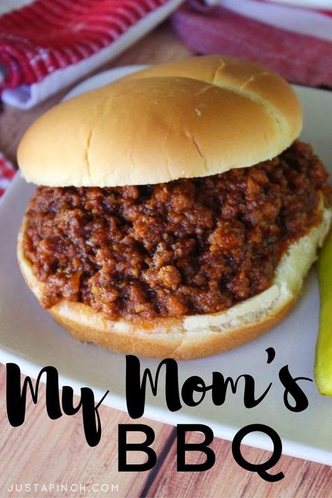 Bbq Sloppy Joe Recipe, Hamburger Bbq, Bbq Sloppy Joes, Joe Sandwich, Bbq Hamburgers, Sloppy Joe Recipe Easy, Beef Barbecue, Barbeque Recipes, Bbq Sandwich