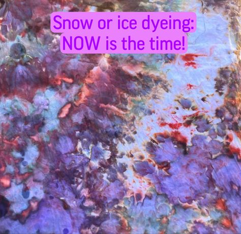 Check out my eBooklet and video on snow dyeing. You Tube Video, Powder Dye, Snow Melting, Tangerine Orange, Unique Fabric, Ice Dyeing, White Stuff, I Have Done, You Tube