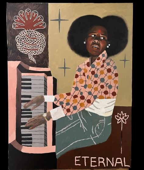 Alice Coltrane Oil on canvas 100x75cm First commission for 2024. Thank you Mateusz #newart #alicecoltrane #spiritualjazz #oilpainting… | Instagram Customizing Clothes, Alice Coltrane, Outsider Art, New Art, Oil On Canvas, Oil Painting, Thank You, Feelings, Canvas