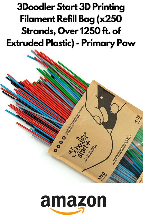 [More Value for Money] Includes x50 strands of each color; Red, Blue, Green, Gray and Black with a total of x250 strands! Each strand of plastic creates 35 inches of Doodles and a whole lot of fun!
[Bonus Stencils and Templates on app] Get an interactive experience with The 3Doodler App! Packed with dedicated easy to follow stencil section and step by step interactive instructions, receive badges for completed projects and photograph & share YOUR creations directly on social media. 3doodler Creations, 3d Doodler, 3d Pen, Creative Skills, In 3d, 3d Printing, Pen, Range, Color