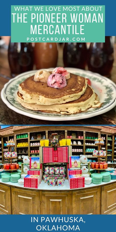 Why We Love The Pioneer Woman Mercantile in Pawhuska, Oklahoma Pawhuska Oklahoma, Pioneer Woman Mercantile, Flavored Butters, Applying Lipstick, Oklahoma Travel, Pioneer Woman Ree Drummond, Food Network Star, Perfect Road Trip, Gorgeous Tile