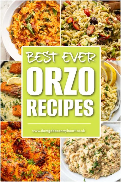 If you’ve been following me for a while, you know I don’t shy away from my excessive use of orzo. As such, I thought it was time to round up my very best orzo recipes all in one place. And yes, this will be updated regularly 🤣 Orzo Recipes Healthy, Orzo Recipes Side, Orzo Dinner Recipes, Orzo Pasta Salad Recipe, Orzo Risotto, Orzo Pasta Recipes, Orzo Dishes, Chris Collins, Orzo Salad Recipes