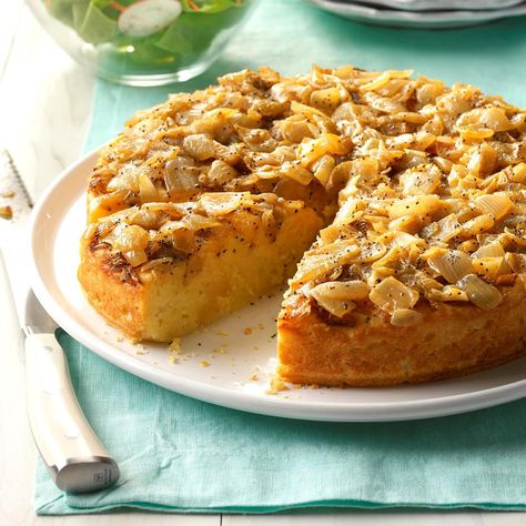 Onion Cake, Vegetable Casseroles, Moist Bread, Bawang Bombay, Annapolis Maryland, Vidalia Onions, Amish Recipes, Dutch Recipes, Springform Pan