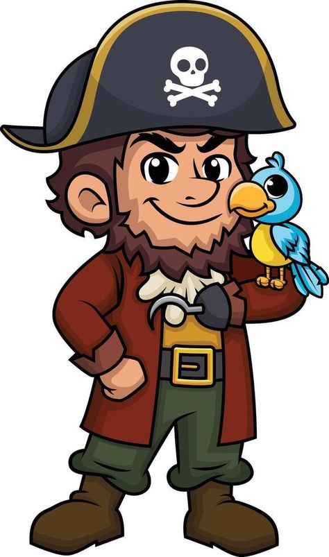 Handsome with a beard dressed up like dangerous pirate for halloween isolated on black background. Pirate Illustration, Pirate Cartoon, Black Beard Pirate, Black Beards, Pirate Day, Black B, Pirate Costume, Doodle Art Designs, Background Background