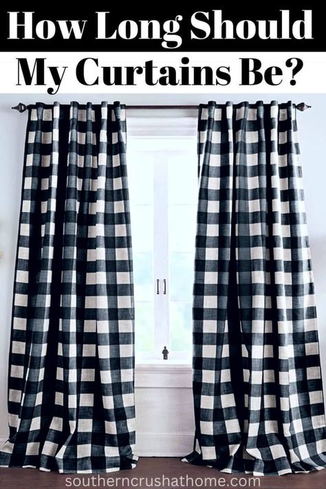 How Long Should My Curtains Be? - Southern Crush at Home Diy Tulle Bow, Outdoor Patio Lighting, Diy Tulle, Cedar Posts, Landscape Spotlights, Outdoor Patio Diy, Outdoor Sitting Area, Patio String Lights, Tulle Bow