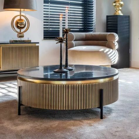 Unique Coffee Table Design, Centre Table Living Room, Centre Table Design, Black Marble Coffee Table, Tea Table Design, Center Table Living Room, Coffee Table Design Modern, Luxury Coffee Table, Design Showroom