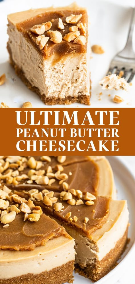 Cheesecake Recipe Easy, Peanut Butter Cheesecake Recipes, Banana Pudding Cake, Banana Pudding Cheesecake, Banana Cheesecake, Handle The Heat, Peanut Butter Cheesecake, Peanut Butter Desserts, Easy Cheesecake Recipes