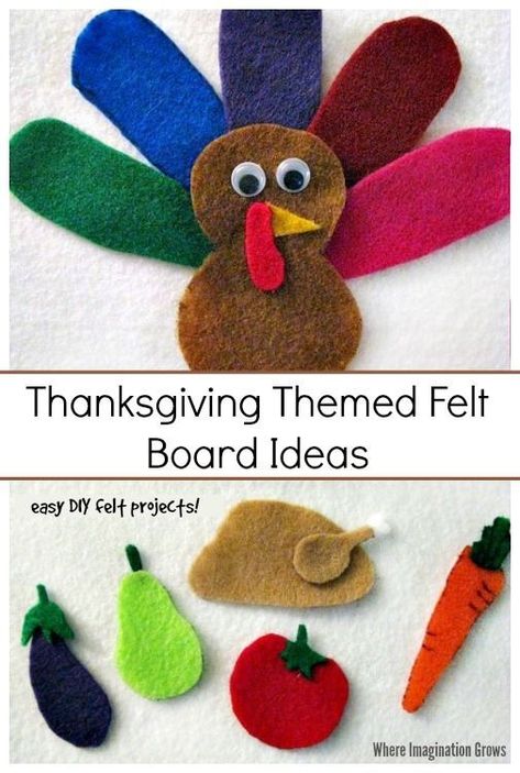 Thanksgiving Felt Board Play Ideas for Preschoolers and Toddlers Felt Board Patterns Free Printable, Thanksgiving Felt Board, Felt Board Quotes, Felt Board Ideas, Board Game Ideas, Diy Felt Board, Felt Board Patterns, Ideas For Preschoolers, Kids Holidays