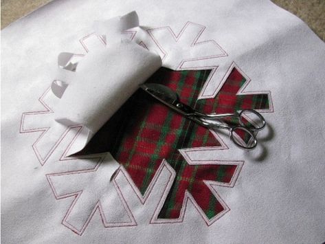 Snowflake Applique Patterns Free, Reverse Applique Quilt, Diy Reverse Applique, Reverse Applique Sweatshirt Tutorial, Snowflake Pillow Pattern, Snowflake Applique Pattern, Reverse Applique Sweatshirt, Reverse Applique Patterns, Reverse Applique Designs