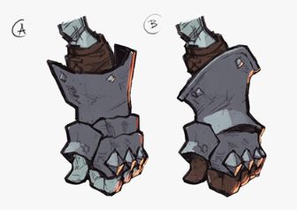 How To Draw Gauntlets, Big Gauntlets Art, Arm Gauntlet Design, Gauntlet Drawing Reference, Guantlet Designs, Big Gloves Character Design, Gauntlet Character Design, Gauntlet Reference, Gauntlet Rpg