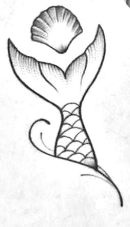 Drawings Of Mermaids Sketches, Mermaid Pencil Sketch, Mermaid Sketch Easy, Easy Mermaid Tattoo, Easy Drawings Mermaid, Mermaid Designs Drawing, Under The Ocean Drawing, Drawing Ideas Mermaid, Mermaid Doodle Easy