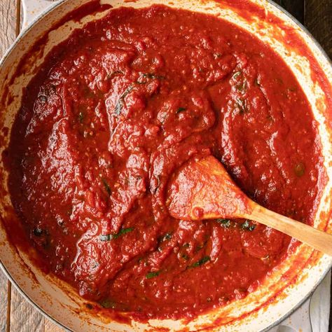 Arrabiata Sauce | Silk Road Recipes Meatless Spaghetti Sauce Recipe, Best Red Sauce, Arrabiata Sauce, Red Sauce Recipe, Italian Tomato Sauce, Fresh Tomato Recipes, Spaghetti Sauce Recipe, Garlic Uses, Chicken Parmigiana