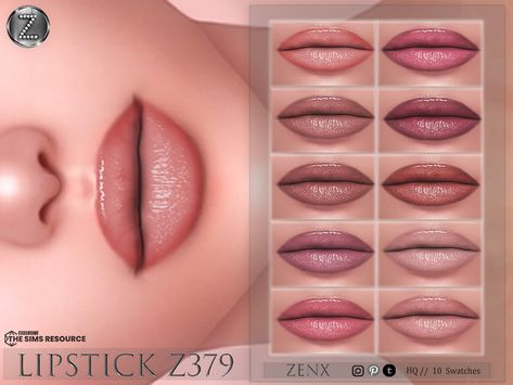 The Sims Resource - [ZENX] LIPSTICK Z379+HQ Sims 4 Cc Busra-tr, Sims 4 Lipstick Cc Patreon, Ts4 Cc Lipstick, Sims 4 Cc Makeup Lipsticks, Sims 4 Cc Lipstick, Sims 4 Lipstick, Sims Gallery, Sims Makeup, Cc Makeup