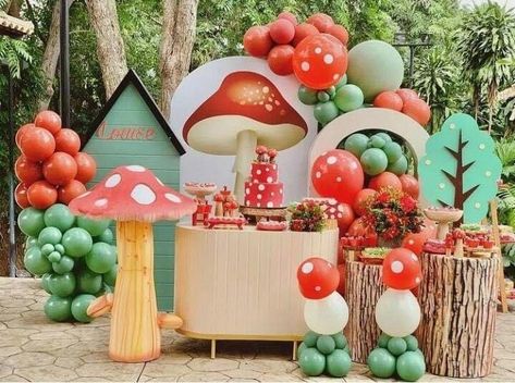 Halloween Parade Float, Woodland Fairy Party, Forest Birthday Party, Fairy Baby Showers, Core Decor, Fairy Garden Birthday Party, Forest Birthday, Fairy Tea Parties, Boys 1st Birthday Party Ideas