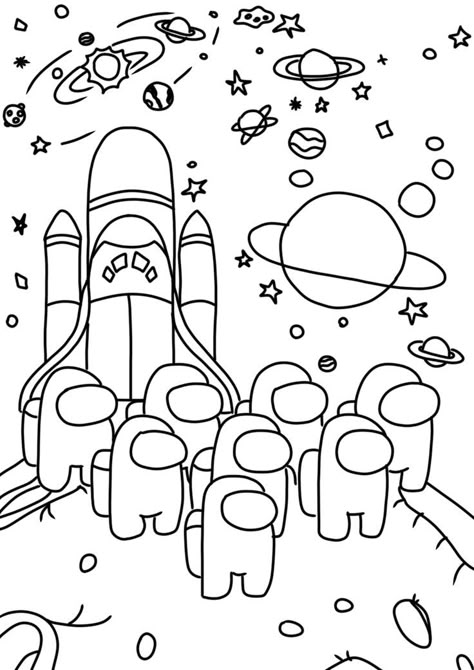 Among Us Spaceship, Among Us Coloring Pages, Among Us Coloring, Fathers Day Coloring Page, Boy Coloring, Pokemon Coloring Pages, Pokemon Coloring, Cool Coloring Pages, Mandalay