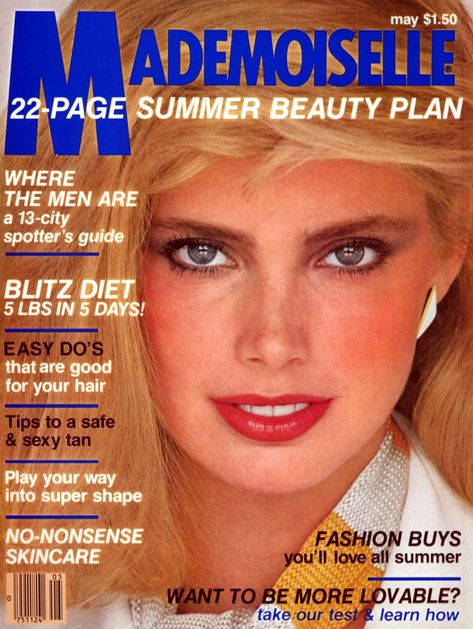 Kelly Emberg, Kim Alexis, Mademoiselle Magazine, Carol Alt, New York City Pictures, Kelly Lebrock, Beauty Plan, Patti Hansen, 80s Celebrities