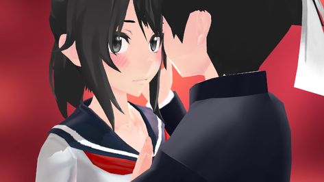 Budo x Ayano [MMD] |Yandere Simulator| by CupcakeK3sai on DeviantArt Male Yandere, Yandere Girl, Creative Profile Picture, Avatar Couple, Yandere Simulator, Animated Icons, Matching Profile Pictures, Anime Couples Drawings, Cute Anime Pics