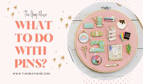 What to Do With Pins? Planner Case, Enamel Pin Display, Pins Enamel, Pin Display, Plain Sweaters, Simple Pins, Unique Display, Girl Guides, Personalized Decor