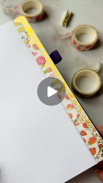 What To Do With Washi Tape Ideas, Bujo Flip Through, Dot Journal Ideas, Dotted Journal Ideas, Journal Jar, Dotted Journal, Washi Tape Ideas, Journal Organization, Journal Making