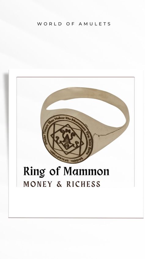 Occult Demon Ring of Mammon for Money Ring for Wealth - Etsy Demon Ring, Money Ring, Money Rings, Magick Book, Power Ring, Baby Witch, Magic Ring, Lucky Charms, Demon King