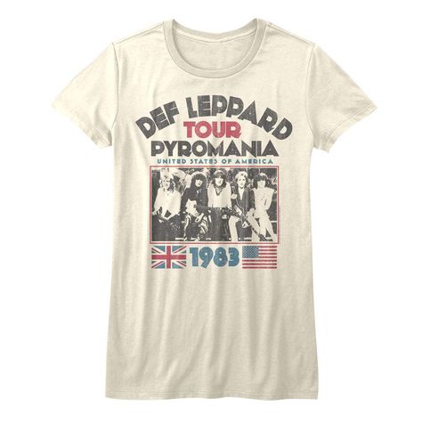 PRICES MAY VARY. YOU ROCK! Def leppard band apparel. Awesome 80's rock band clothes for stylin fans YEP, IT'S OFFICIAL! Our cool ladies graphic tees are 100% authentic and officially licensed. These super comfy womens t shirts are designed and printed in the USA by American Classics, a leader in high-quality retro, vintage style apparel since 1994 HIGH QUALITY COMFY & COOL: 100% cotton short sleeve, crewneck, womens t shirts These womens tops pair well with jeans, shorts, and leggings for girls. T Shirt Reference, Def Leppard T Shirt, Shirt Reference, Def Leppard Pyromania, Rock Band Tees, Rock N Roll Music, Rock T Shirts, Def Leppard, Rock Shirts