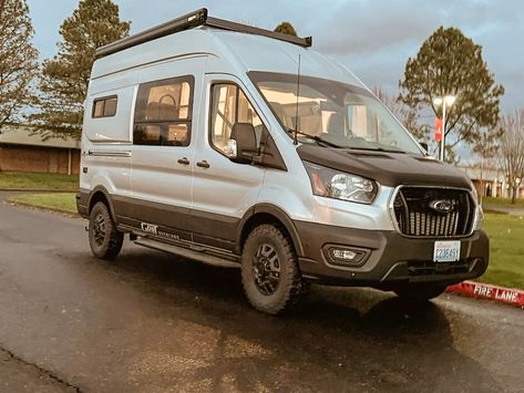 Ford AWD camper van cranks up next-level versatility and autonomy Transit Camper Van, Small Motorhomes, 4x4 Camper Van, Inset Stoves, Ford Transit Camper, Transit Camper, Small Rv, Van Conversions, Ford 4x4