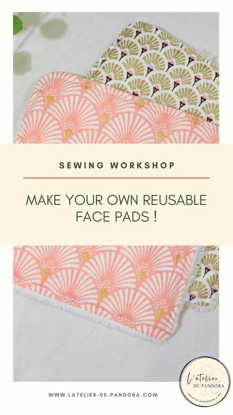 Learn how to sew with a sewing machine, by creating your own Reusable Face Pads. #facepads #sewing #sewingforbeginners Reusable Face Pads, Face P, Sewing Workshop, Sewing For Beginners, How To Sew, Learn To Sew, Diy Sewing, Sewing Machine, Make Your Own