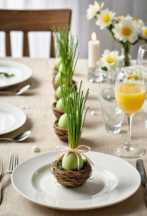 31 Stunning DIY Eco-Friendly Easter Centerpieces to Impress Guests Eco Friendly Easter, Easter Centerpieces, Recycled Items, Dyeing Techniques, Earth Friendly, Easter Table, Egg Shells, Easter Decorations, Natural Dyes