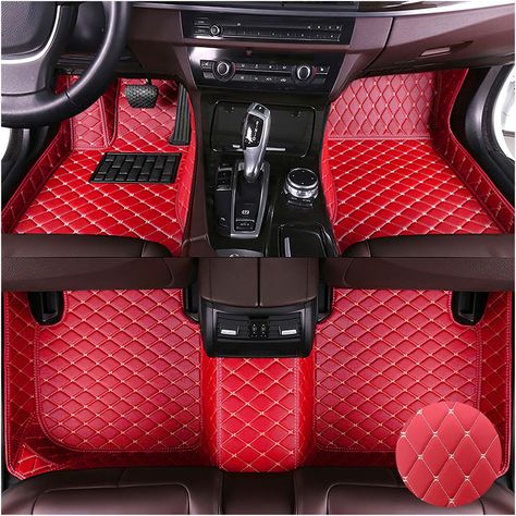 PRICES MAY VARY. 【Fit】This car floor mat is customized for Toyota Camry 2007-2011, if you are not sure whether it is suitable for your car model, please send your car make, model, year and interior picture, so that we can recommend the product that suits You. 【Material】High quality leather, no smell, good touch, give you a comfortable driving experience, strong wear and scratch resistance, etc. Does not hinder the use of the brake pedal and the accelerator pedal, does not hinder the adjustment o Mini Cooper One, Chevrolet Camaro 2010, Peugeot Expert, Custom Car Floor Mats, Red Floor, Luxury Floor, Peugeot 3008, Fit Car, Cargo Liner