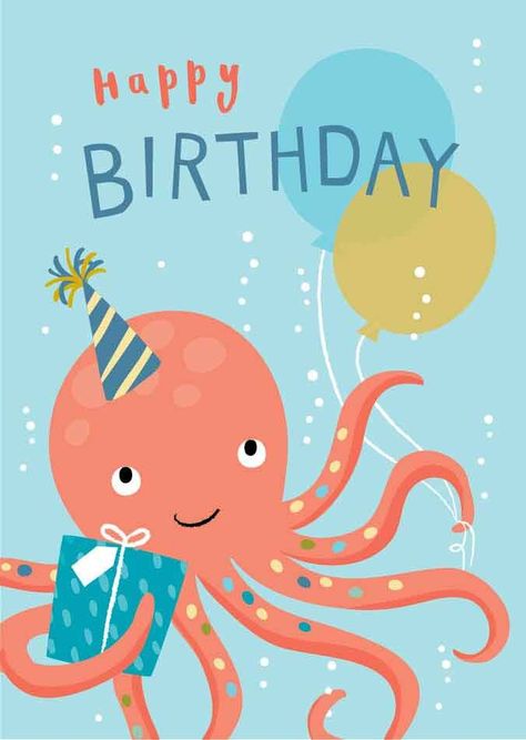 Klara Hawkins BLOG — Klara Hawkins Octopus Birthday, Latest Wallpaper Designs, Giant Card, Card Factory, Happy Birthday Wishes Cards, Vintage Birthday Cards, Birthday Wishes Cards, Happy New Year Everyone, Latest Wallpapers