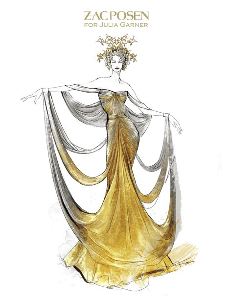 Met Gala Design Sketches, Julia Garner, Met Gala Dresses, Gala Design, Wonder Land, Clothes Reference, Fashion Illustrations Techniques, Long Gowns, Dark Style