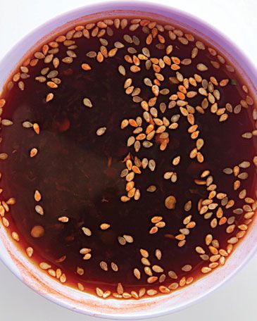 Soy-Chili Sauce Recipe - Saveur.com  Use this as a drizzle on our homemade Korean BBQ pizzas. Use red pepper paste instead. Chili Sauce Recipe, Dipping Sauces Recipes, Fondue Recipes, Asian Sauce, Dipping Sauces, Fried Chicken Wings, Seasoned Rice, Savory Sauce, Teriyaki Sauce