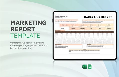 Marketing Report Template Marketing Report Design, Marketing Report Template, Marketing Report, Program Management, Report Design, Marketing Budget, Email Marketing Campaign, Marketing Funnel, Affiliate Marketing Programs