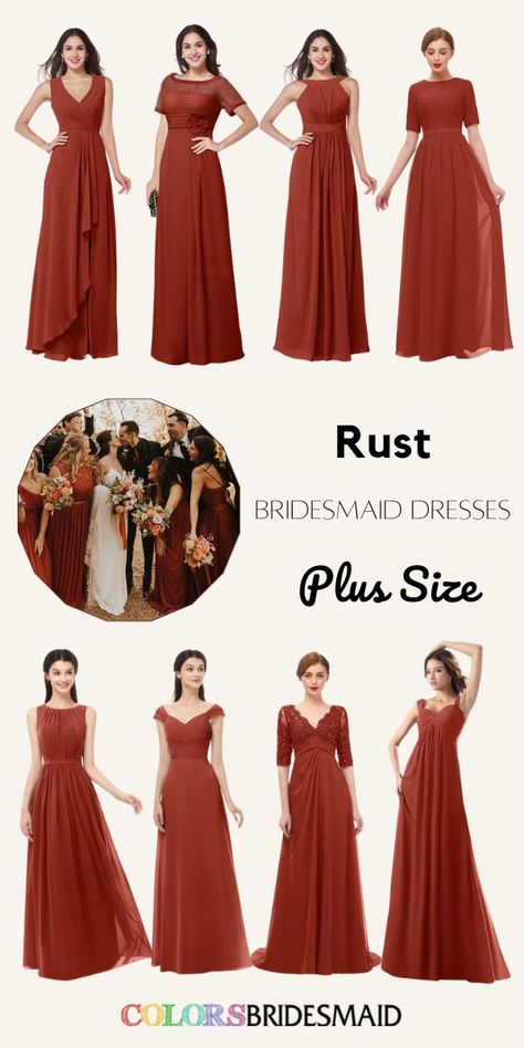 Bridesmaid Dresses Rust, Rust Bridesmaid Dresses, Rust Color Dress, Plus Size Bridesmaid Dresses, Rust Bridesmaid Dress, Plus Size Bridesmaid, Red Bridesmaid Dresses, Bridesmaid Dresses Plus Size, Rust Dress