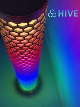 Hive Lamp | Lamp, Acrylic tube, Wood craft projects Led Lamp Diy, Deco Led, Lampe Diy, Dc Legends, Lamp Diy, Led Projects, Legends Of Tomorrow, Acrylic Tube, Wood Craft Projects