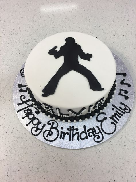 Elvis Presley Cake Design, Elvis Party Ideas, Elvis Birthday Cake, 70s Cake, Elvis Birthday Party, Elvis Presley's Birthday, Elvis Party, Elvis Cake, Sophia Cake