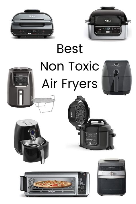 Best non toxic air fryers and multi cookers so you can cook delicious air fried meals and recipes without any toxic chemicals. #jenuinehome #airfryer #airfryerrecipe #ninjafoodi #ninjafoodirecipes #ninjafoodiairfryer #ninjafoodipressurecooker #nontoxic #cleankitchentools #nontoxickitchen #greenkitchen #healthycooking Air Fryer Storage Ideas, Air Fried Meals, Best Rated Air Fryer, Inflammation Foods, Philips Air Fryer, Non Toxic Cookware, Kitchen Fan, The Best Air Fryer, Air Fryer Cooking Times