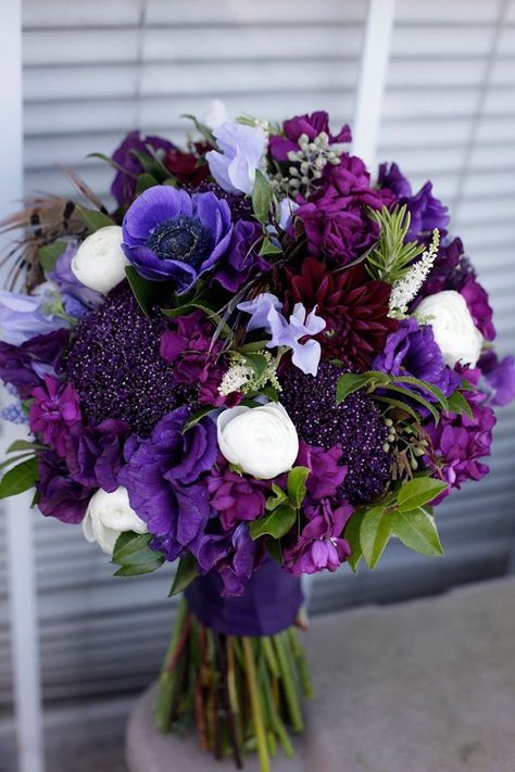 twisted willow Shades Of Purple Wedding Centerpieces, Purple Prom Flowers, Deep Purple Bridal Bouquet, Dark Purple And White Bouquet, Plum Purple Wedding Bouquets, Eggplant Purple Wedding Bouquet, Moody Purple Bouquet, Purple Flower Arrangements, Purple Flower Bouquet