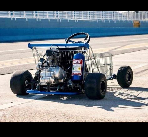 Shopping Cart Go Kart, Cool Go Karts, Go Kart Designs, Homemade Go Kart, Go Kart Plans, Go Kart Buggy, Bicycle Diy, Concept Vehicles Sci Fi, Diy Go Kart