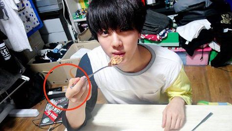 BTS's agency Big Hit Entertainment confirms it is a condom in Jin's picture | http://www.allkpop.com/article/2014/11/btss-agency-big-hit-entertainment-confirms-it-is-a-condom-in-jins-picture Cooking Tutorials, Pre Debut, Seokjin Bts, Worldwide Handsome, Bts Jin, Bts Pictures, Scandal, Kim Seokjin, Bangtan Sonyeondan