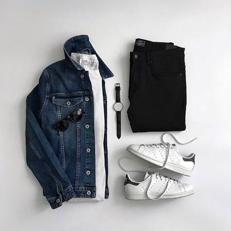 🔱 MEN’S FASHION STYLE 🔱 on Instagram: “Would you wear it. Give us your thoughts😍or🤔 Comment 🔻Below🔻and tag a friend✌️ Dm us for Shoutout. Don’t forget to…” Mens Casual Dress Outfits, Outfit Grid, Mens Fashion Casual Outfits, Stylish Mens Outfits, Mens Casual Dress, Mens Casual Outfits, Fall Looks, Mens Street Style, White Sneakers