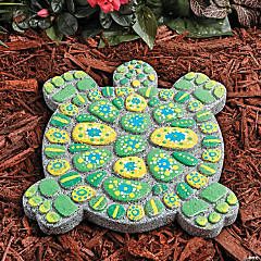 Arts & Craft Kits For Kids & Adults Turtle Stepping Stones, Stepping Stone Crafts, Painted Stepping Stones, Decorative Stepping Stones, Painted Turtle, Color Plan, Garden Stepping Stones, Art & Craft Kit, Turtle Painting