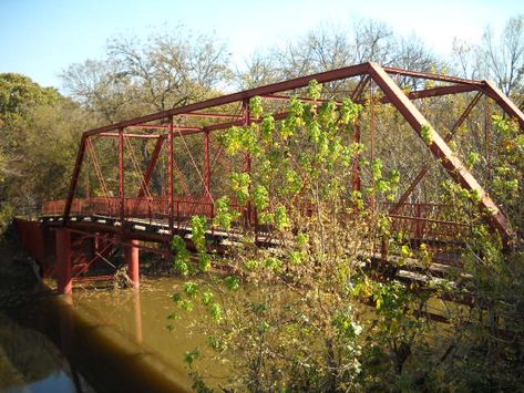 Old Alton Bridge - Wikipedia Goat Man, Truss Bridge, Denton Texas, Minecraft House Plans, Copper Canyon, Spooky Places, Most Haunted Places, Ghost Adventures, Most Haunted