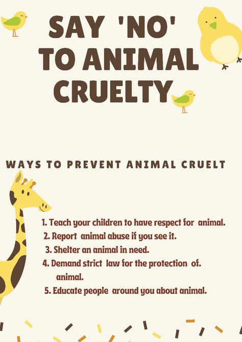 Poster On Wildlife Conservation, Animal Cruelty Quotes, Animal Cruelty Awareness, Animal Worksheets, Animal Activism, Awareness Poster, Animal Activist, Animal Liberation, Animal Poster