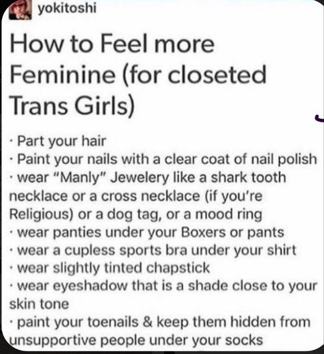 Trans Tips, Transgender Mtf, Trans Art, More Feminine, Female Transformation, Trans Pride, Mood Ring, Gender Identity, Just In Case