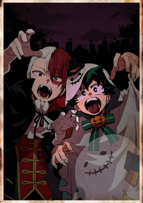 Anime Thanksgiving Wallpaper, Mha Halloween Icons, Halloween Mha Pfp, Mha Halloween Official Art, Mha Halloween Wallpaper, Bkdk Halloween, Bnha Halloween, Mha Halloween, Mha Reference